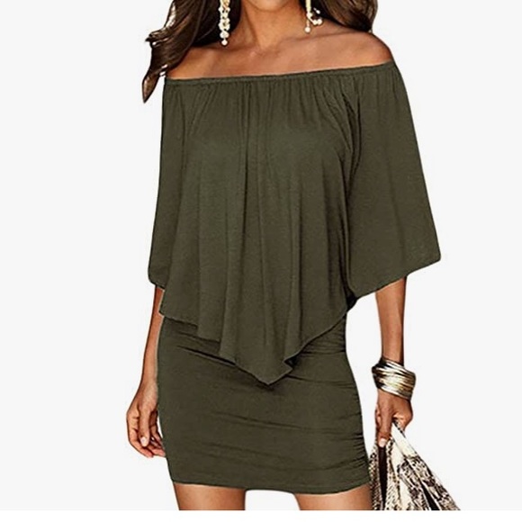 Women's Sexy Off Shoulder Dress Party Cocktail Mini (BRAND NEW IN PACKAGE) - Picture 1 of 6